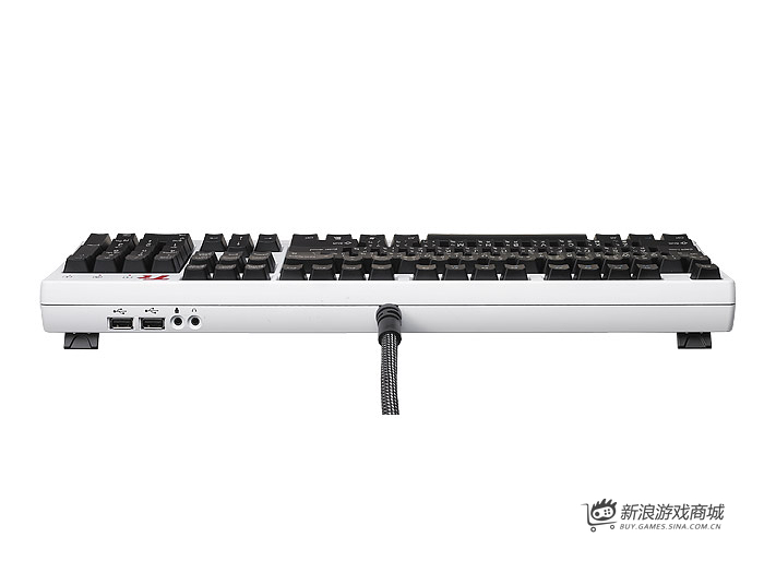 曜越Ttesports拓荒者G1白色版KB-MEG005USC01电竞键盘
