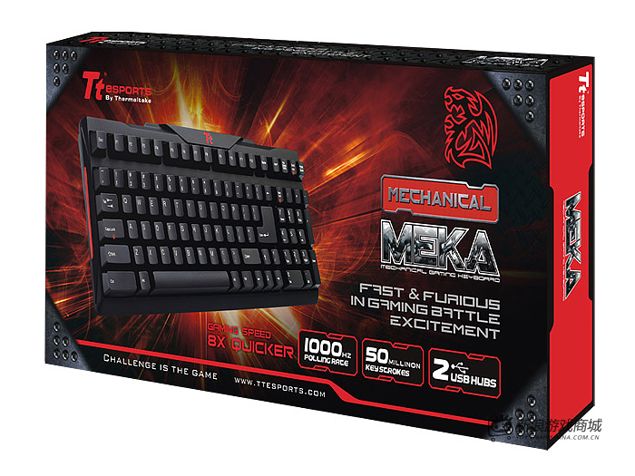 曜越Ttesports MEKA 拓荒者KB-MEK007US电竞键盘