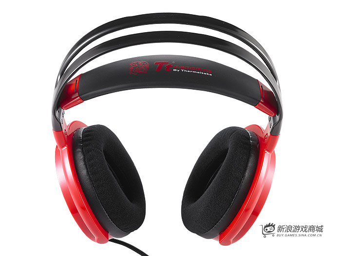 曜越Ttesports 震撼者 颶風版HT-SKH006ECRE 電競耳機（HD紅色）