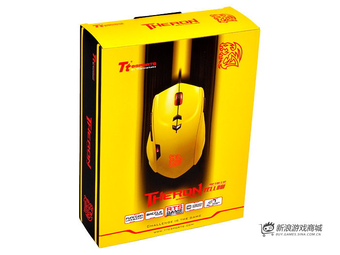 曜越Ttesports 闪猎(黄)MO-TRN006DTN86电竞鼠标