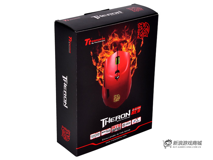 曜越Ttesports 闪猎(红)MO-TRN006DTL86电竞鼠标