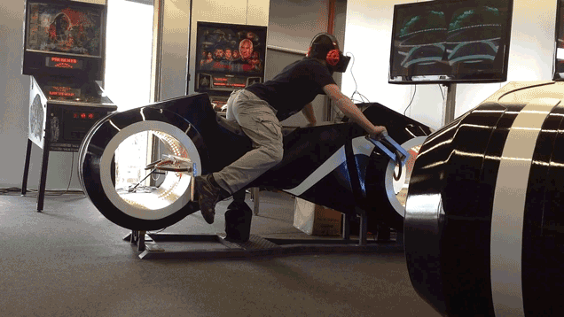 牛人自制创战纪摩托游戏机