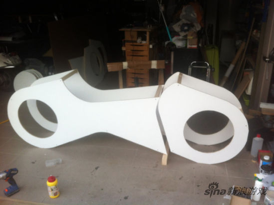 牛人自制创战纪摩托游戏机