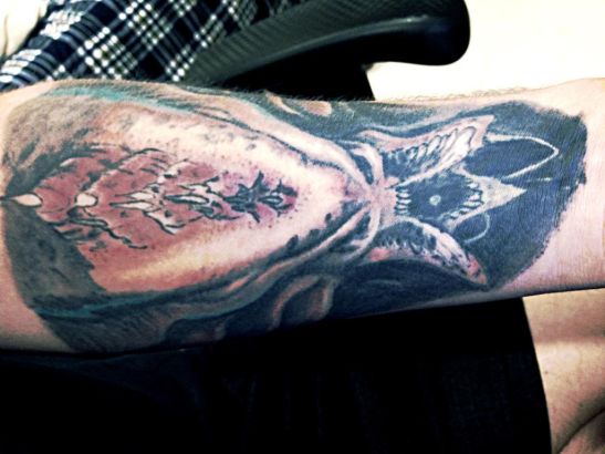 暴雪铁粉秀双臂六处纹身