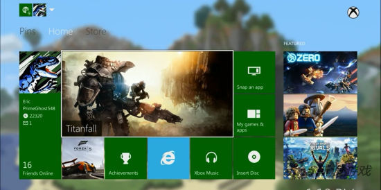 xbox one添加自定义界面功能