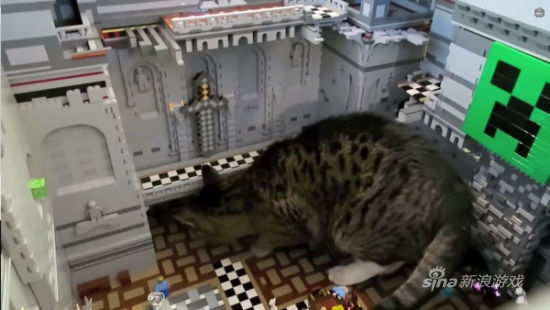 玩家乐高建造我的世界城堡 - 新浪游戏