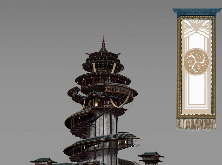 天刀视频疑似寒江城主建筑