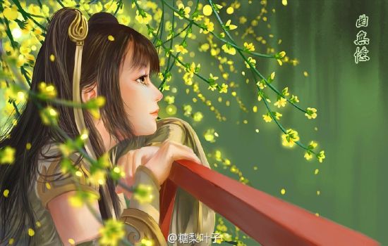 天涯明月刀ol 糖梨叶子手绘天刀四盟盟主