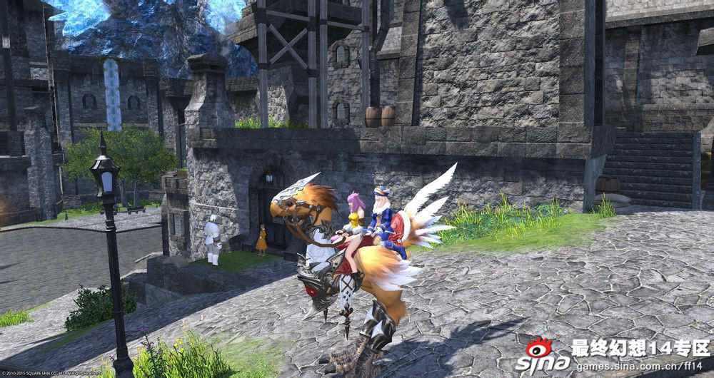《ff14》双人陆行鸟坐骑展示
