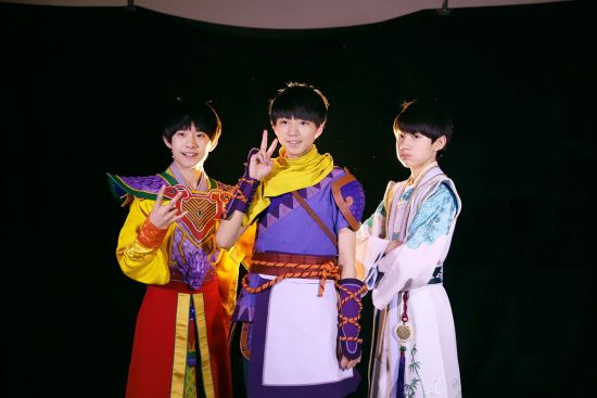 tfboys古装照片合照,tfboys合照古装 tfboys《恋西游》造型曝光