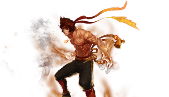 DNF韩服男气功男散打二觉立绘与GIF图_地下