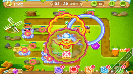 种植和升级太阳花塔(满级)