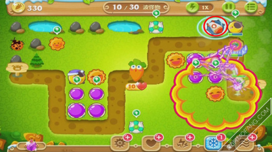 在月亮塔旁边先建造一个火箭塔