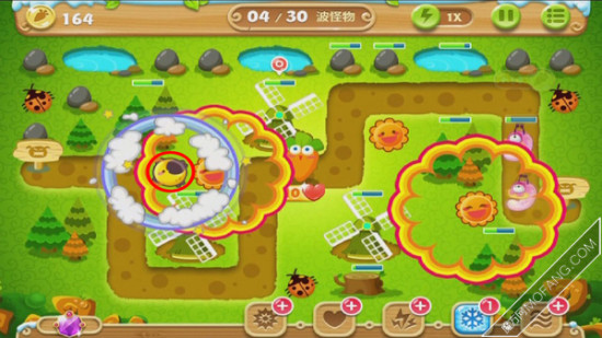 太阳花塔清除旁边的瓢虫道具了,可以建造一个月亮塔。