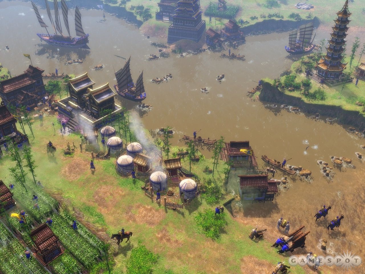 《帝国时代3：亚洲王朝》游戏画面