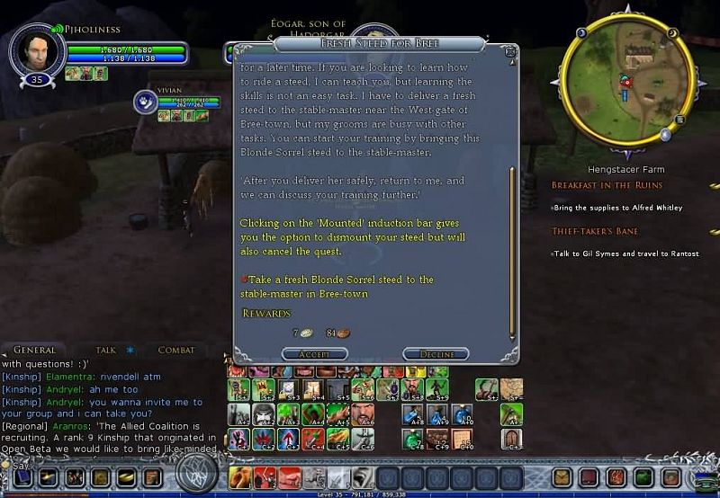 lotro 35级骑马任务