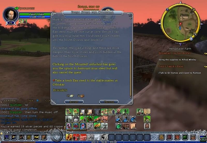 lotro 35级骑马任务