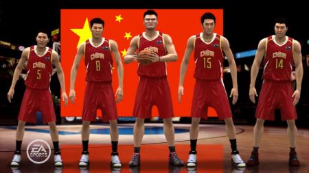 八支国家代表队首次亮相NBA Live 08_电视游