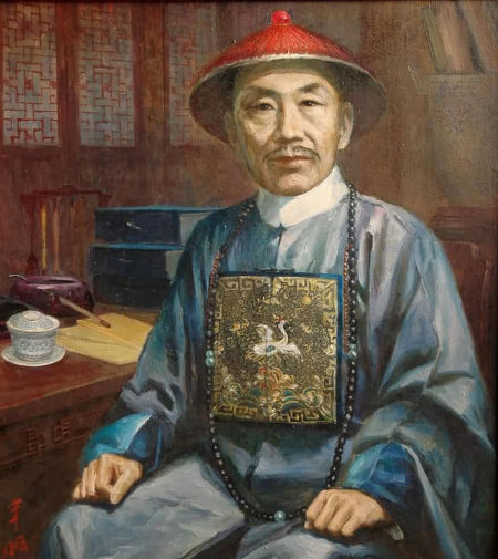陈宏谋画像。 陈宏谋画像。