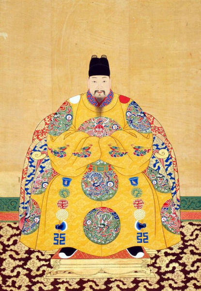 明景泰帝画像 明景泰帝画像