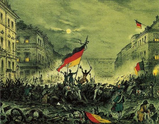 1848年3月19日,柏林的革命者。 1848年3月19日,柏林的革命者。