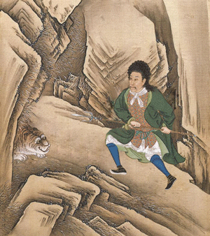 雍正打虎图 雍正打虎图