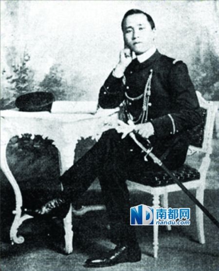 任中华民国海军次长时的汤芗铭。 任中华民国海军次长时的汤芗铭。