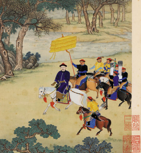 清·佚名《康熙出巡图》 清·佚名《康熙出巡图》