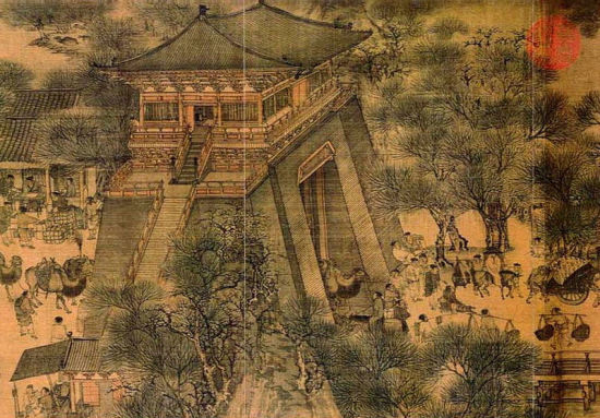 《清明上河图》中的汴梁城门 《清明上河图》中的汴梁城门