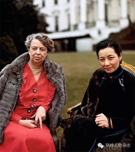 1943年2月,宋美龄和罗斯福夫人埃莉诺在美国白宫合影。 1943年2月,宋美龄和罗斯福夫人埃莉诺在美国白宫合影。