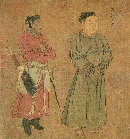 岳飞(右):以“莫须有”罪名遇害 岳飞(右):以“莫须有”罪名遇害