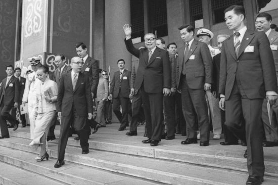 1978年5月20日,蒋经国。 1978年5月20日,蒋经国。