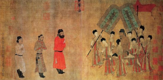 阎立本《步辇图》衣饰胡化元素 阎立本《步辇图》衣饰胡化元素