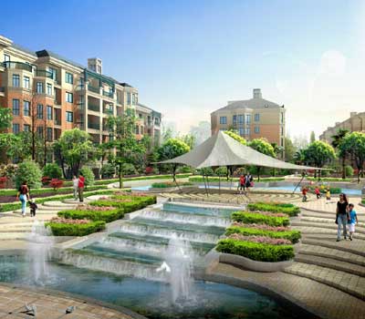 06-07年优秀景观楼盘-周口现代城3期·蝶湖湾