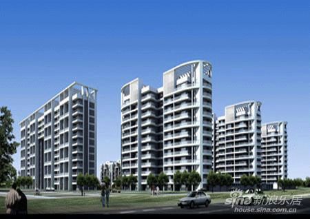 一律的坡屋顶造型