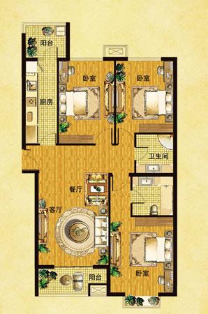 固安纯新盘中央公馆板楼2-3居户型图曝光(组图)