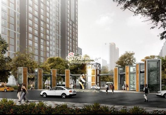 图为廊坊恒基现代城项目效果图 图为廊坊恒基现代城项目效果图
