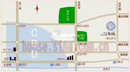图为华纺易城项目位置图 图为华纺易城项目位置图