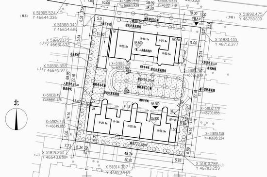 邯郸市城乡规划局公示顺和苑住宅小区总平面图