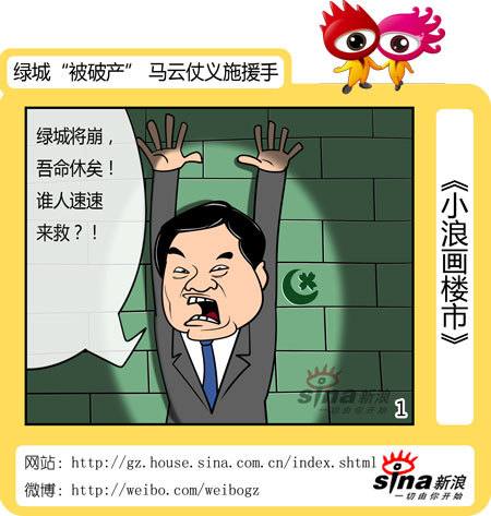 小浪画楼市:绿城被破产 马云仗义施援手