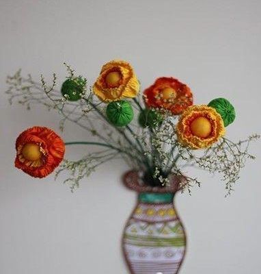 潮爆DIY:亲手制作布艺装饰花