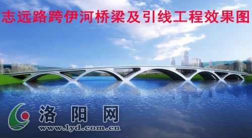 伊河上又建新大桥:伊川县城志远路跨伊河大桥