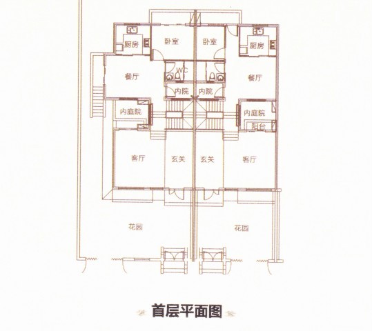 美林湖畔平面图t14栋