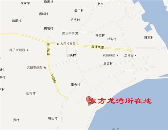 东方龙湾项目地图