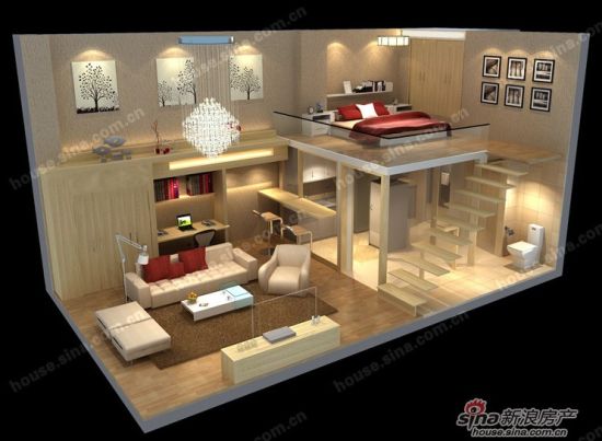 4.2米挑高LOFT 毛坯开间交房精装修费心(组图