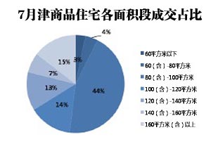 天津住宅市场新增供应各物业类型情况