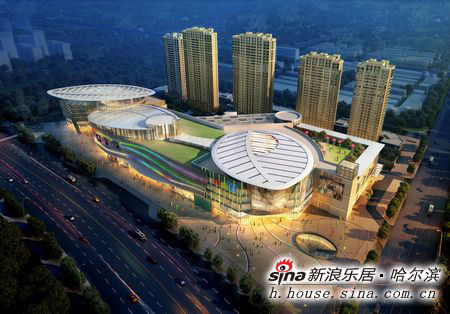 图为华润欢乐颂NK商业+住宅效果图 图为华润欢乐颂NK商业+住宅效果图