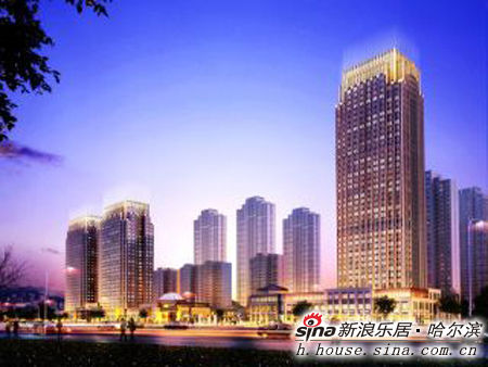 图为哈尔滨星光耀广场项目效果图 图为哈尔滨星光耀广场项目效果图