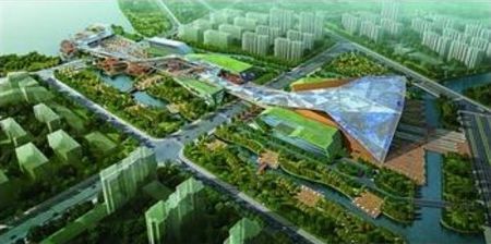 图为尹山湖商业水街效果图 图为尹山湖商业水街效果图