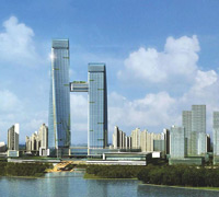南京海峡城地标建筑